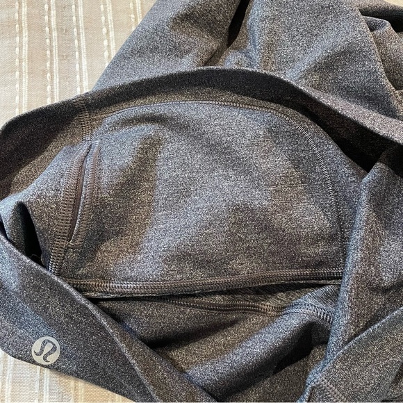 Lululemon Wunder Under High Rise Crop Luxtreme 22” Leggings in Black Grey 6 - Picture 9 of 14